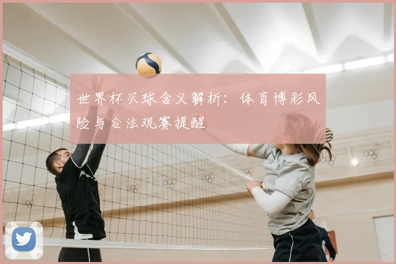 世界杯买球含义解析：体育博彩风险与合法观赛提醒